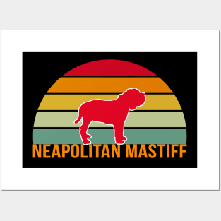 Neapolitan Mastiff Vintage Silhouette Posters and Art